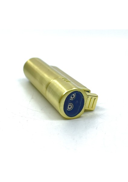 Çift Torch Jet Alev Çakmak - Mat Altın Renk