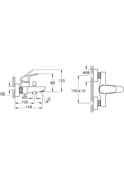 Flow Round Banyo Bataryası A43057 fiyatları