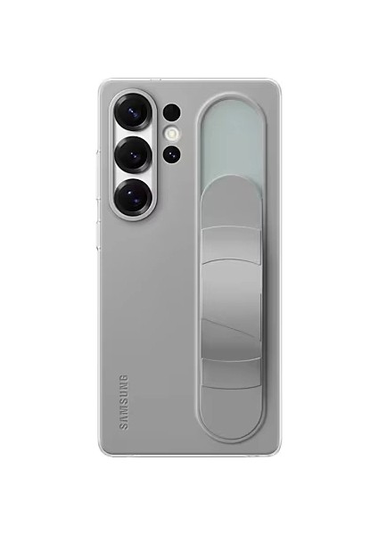 Samsung Galaxy S25 Ultra Standlı Kordonlu Kılıf Gri modelleri