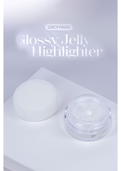 MISSHA Islak & Doğal Görünümlü Jel Aydınlatıcı A'PIEU Juicy Pang Glossy Jelly Highlighter (#8 White)