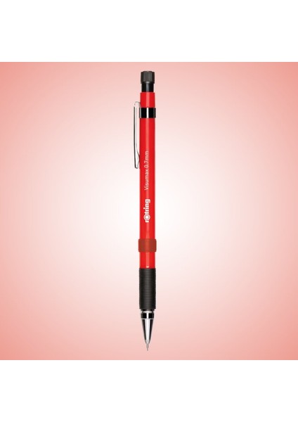 | Visumax Versatil Kalem, 0.7 mm Uç, Kırmızı, Ergonomik Kauçuk Tutuş, Çevir-Aç Silgi