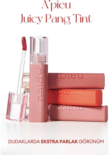 MISSHA Pürüzsüz Görünüm Sunan Gün Boyu Kalıcı Tint A'PIEU Juicy Pang Tint (CR06 First Guava)