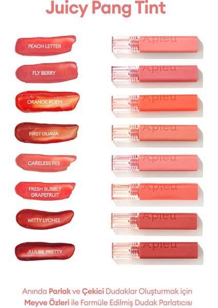 Pürüzsüz Görünüm Sunan Gün Boyu Kalıcı Tint A'PIEU Juicy Pang Tint (RD03 Witty Lychee)