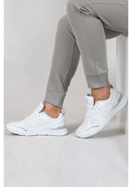 30707 Beyaz Erkek Sneaker Günlük Spor Ayakkabı