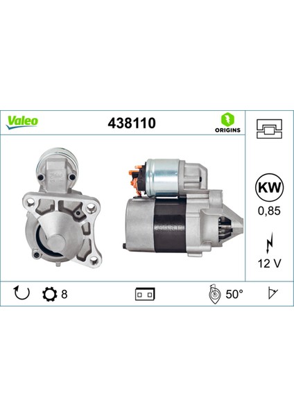 Marş Motoru [ Renault Clio Ii 1.4 16V/1.6/1.6 16V 1998-, Laguna I 1.6 16V 1997-2001, Laguna Ii 1.6/1.6 16V 2001-2005, Megane I 1.4 16V/1.6 16V 1999-2003 ] 10