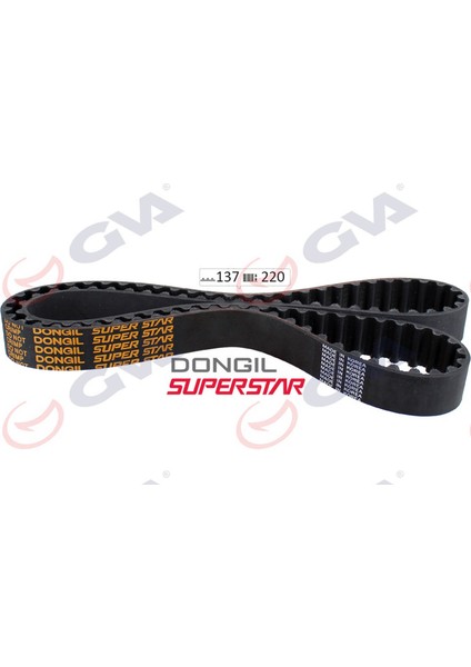 Triger Kayişi 137X220 Kia Rio 1.5 16V 00 Sephia 1.6 16V 01 10