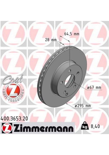 Fren Diski Ön Mercedes W204 S204 C204 W212 S212 A207 R172 12