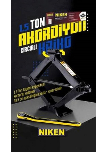 Araba Krikosu Circir Kollu Makas Tipli / Akordiyon 10