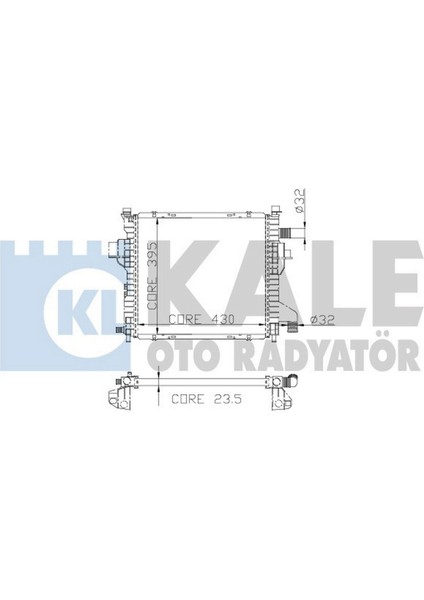 Radyatör Twng 96 1.2 Enj 16V Ac Mek Otom 430X395X24 1 Sira Alb Sistem 12