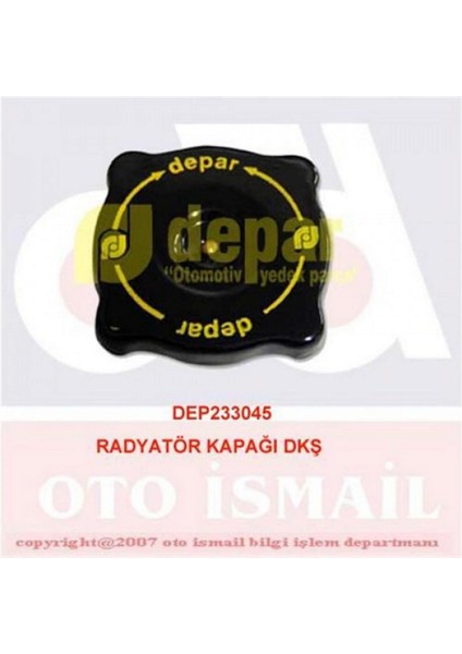 Radyatör Kapaği M131 Dkş Üniversal 12