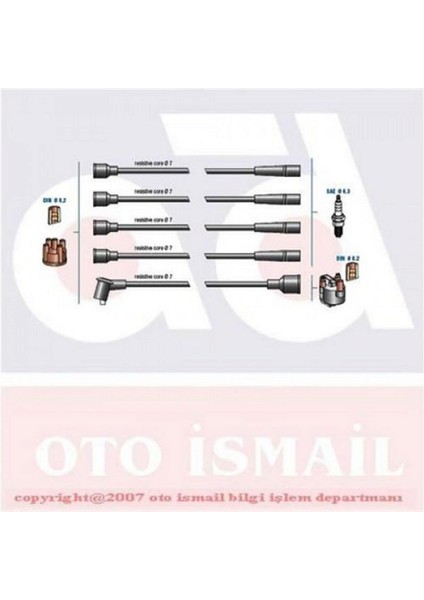 Buji Kablo Tk Taunus 1.6-2.0 82-90 -Sierra 1.6-2.0 82-90 12