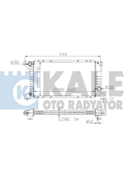 Radyatör Transit T12-T15 Kisa Tip 1 Sira Alb Sistem 12