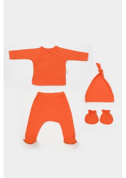 Bebek 4’lü Takım Pantolon, T-Shirt, Şapka, Eldiven, Bebek ve Yenidoğan Serisi,hastane Çıkış SETI-CSYM26506