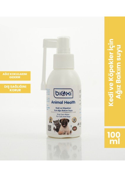 Kedi ve Köpekler İçin Ağız Bakım Suyu 100 ml