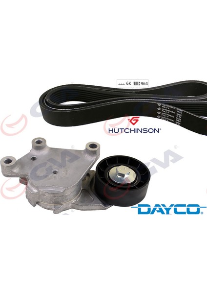 Alternatör Gergi Kiti P107-C1-AYGO 1.4hdi 05 C-ELYSEE-CACTUS-P301-P308-CMAX Ii 1.6 Hdi K016PK965 10