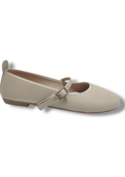 Nice Flower 5809-25 Deri Taşli Kemer Bantli Kadın Babet modelleri