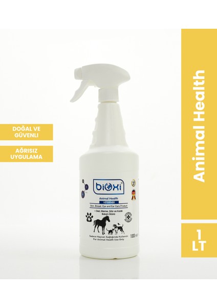 Hayvan Kedi Köpek Kuş Büyükbaş Küçük Baş Deri Göz Temizleme ve Yara Bakım Animal Health 1 Lt