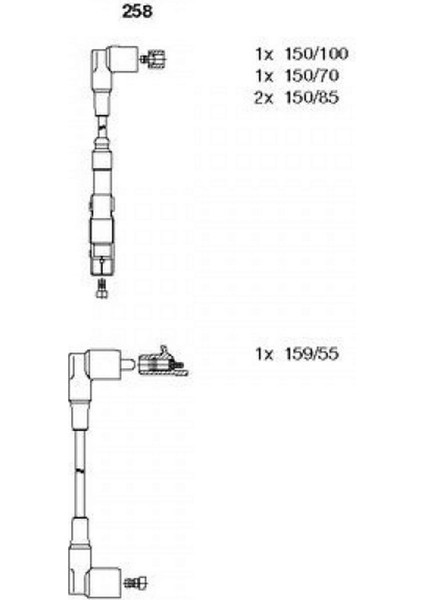Buji Kablosu Takim W124-201 M102 12