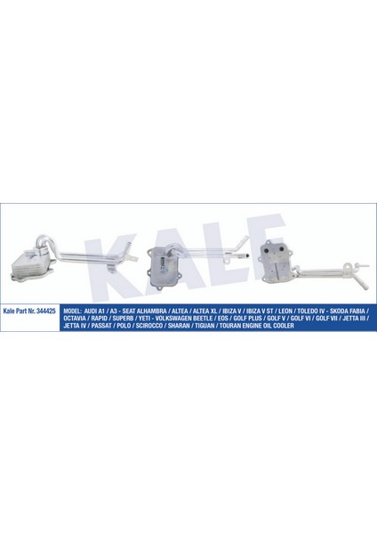 Yağ Soğutucusu Golf5/6-Jetta-Passat-Scirocco-Tiguan-A3-Leon-Superb 2004-2012 1.4 Tsi-1.6fsi 12