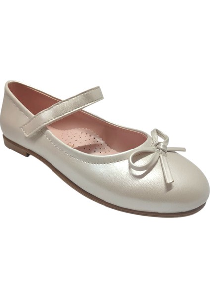 Deri Fiyonklu Çırt Bantlı Kız Çocuk Babet 26-30