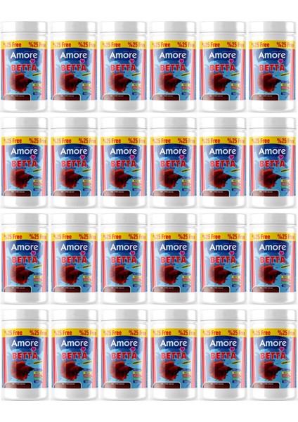 Beta Granules 24X125ML Kutu Kırmızı Granül Protein Toptan Akvaryum Balık Yemi