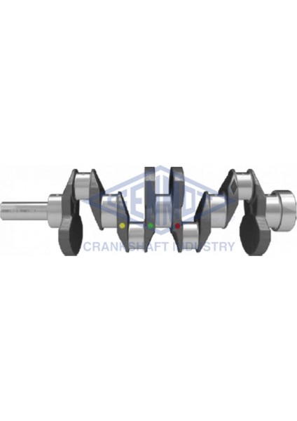 Krank Mili H100 Minibus 94- L300 Minibus 87- L200 Kamyonet 96- Dövme Çelik Hyundai D4BB H100 Minibus Forged/dövme Çelik 12