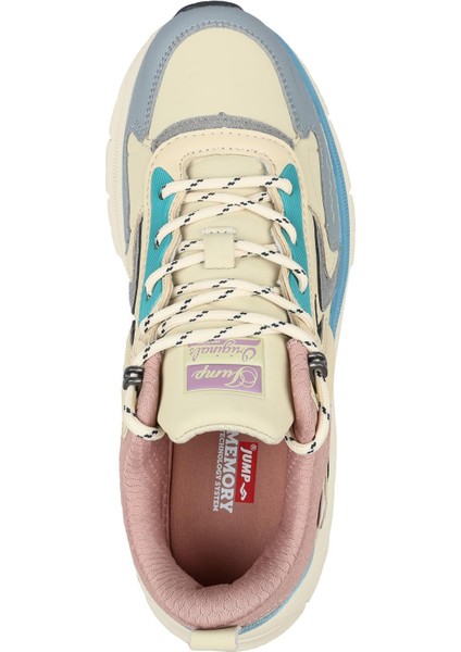 30866 Bej - Gri Kadın Sneaker Günlük Spor Ayakkabı