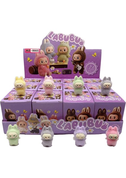 Sevimli Labubu Ayakta Oturma Duruşu Mini Bebekler Kör Kutu 2 Kawaii Oyuncaklar Masaüstü Dekor Süsler Koleksiyonu Noel Leri KO.8665 2 (Yurt Dışından)