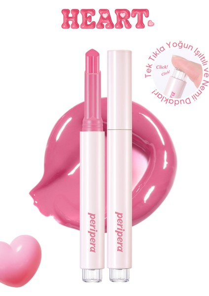 Yoğun Nemlendirici, Parlak Bitişli Balm PERIPERA Heart Jam Glow Lip (8 Peach Crumble)(Lucky Lottery) fiyatları