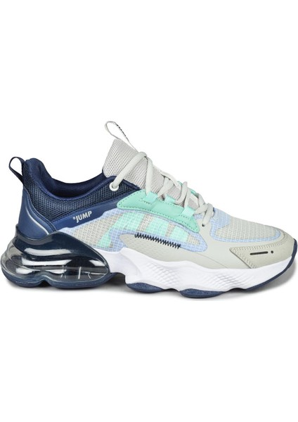 32255 Gri - Lacivert Sneaker Erkek Spor Ayakkabı