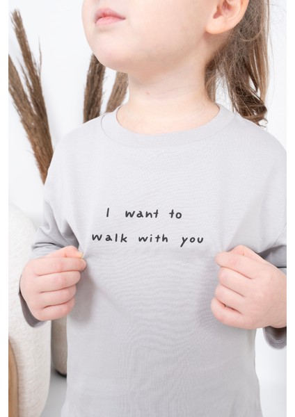 Mevsimlik T-Shirt Kız Erkek Çocuk Mevsimlik Uzun Kollu Tişört Baskılı Sweet modelleri