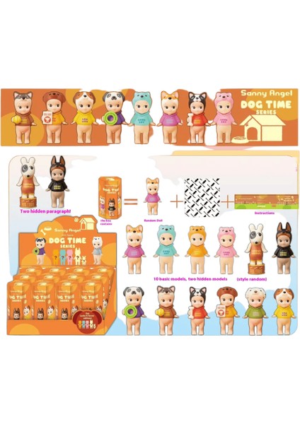 2 Sonny Melek Köpek Günlük Serisi Kör Kutu Moda Yaratıcı Oda Dekorasyon Koleksiyonu Model Oyuncaklar Noel Si Satnding Boyut Rastgele (Yurt Dışından)
