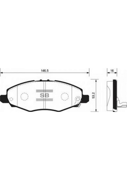 x Ön Balata Hi-Lux Pickup 2.5d-4d 01 Hi-Lux Pickup 2.5 07 GDB3427 10