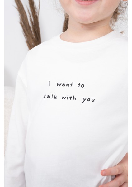 Mevsimlik T-Shirt Kız Erkek Çocuk Mevsimlik Uzun Kollu Tişört Baskılı Sweet modelleri