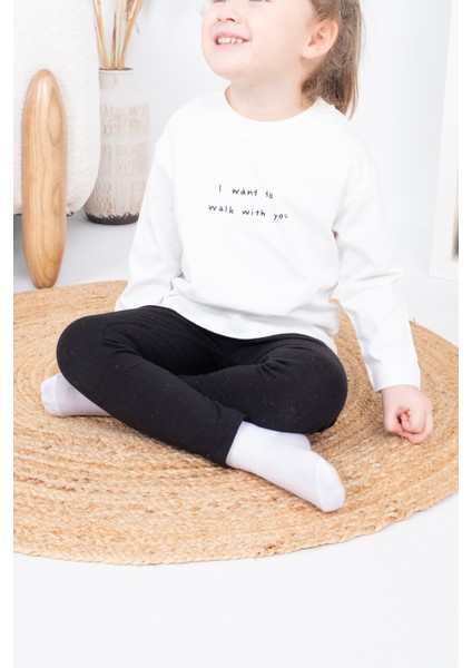 Mevsimlik T-Shirt Kız Erkek Çocuk Mevsimlik Uzun Kollu Tişört Baskılı Sweet indirimleri