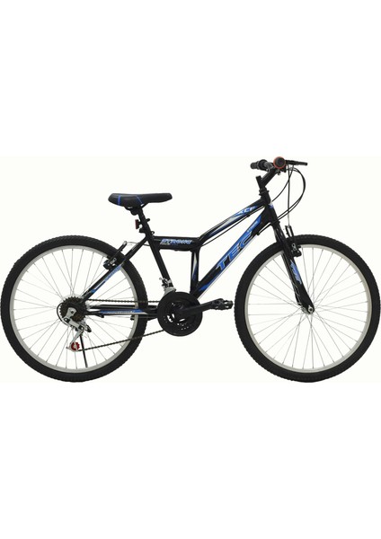 Tec Strong 24" Jant 21 Vites V-Fren Siyah-Mavi Dağ Bisikleti