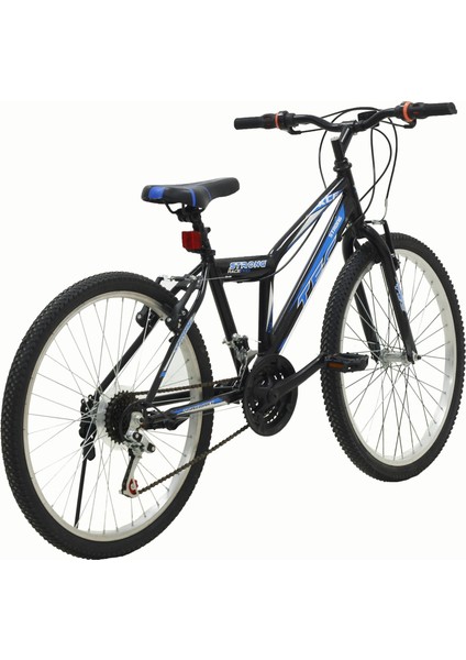 Tec Strong 24" Jant 21 Vites V-Fren Siyah-Mavi Dağ Bisikleti