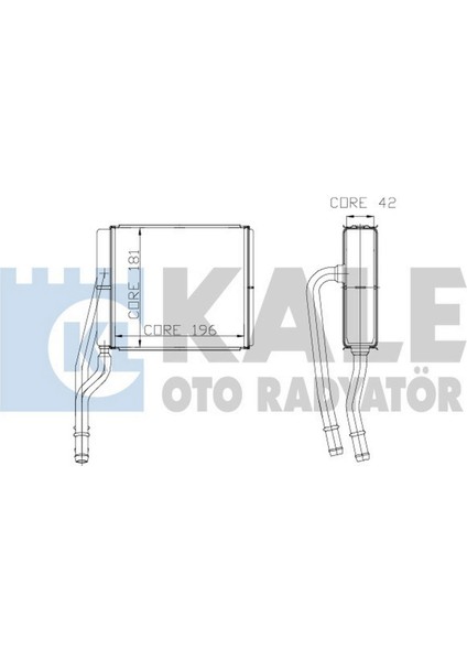 Kalorifer Radyatörü [ Ford Transit Connect, Focus 1.8 Tdci Sol Direksiyon Brazing ] 10