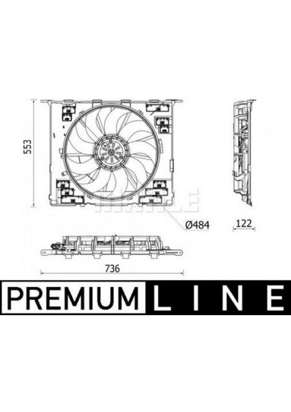 Komple Fan 400 W 12 V Bmw B58 B48 G30 G31 G32 17 20 G11 G12 15 20 Premium Line 10