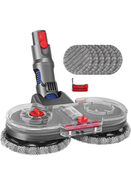 Dyson V10 SLIM/V12 Detect Slim Elektrikli Süpürge Parçası Için Elektrikli Paspas Başlığı Seti Su Hazneli Bezli Paspas Aparatı (Yurt Dışından)