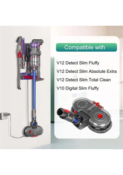 Dyson V10 SLIM/V12 Detect Slim Elektrikli Süpürge Parçası Için Elektrikli Paspas Başlığı Seti Su Hazneli Bezli Paspas Aparatı (Yurt Dışından) fiyatları
