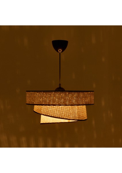 Nisa Luce Siyah Biyeli 3 Katlı Pasta Sarkıt - Krem - 70X40X40 cm