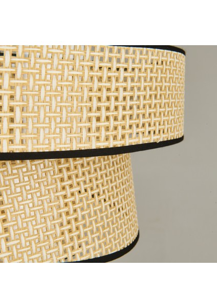 Nisa Luce Siyah Biyeli 3 Katlı Pasta Sarkıt - Krem - 70X40X40 cm