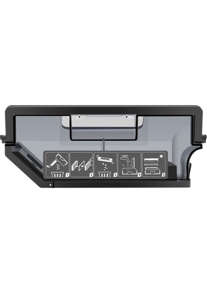 Toz Kutusu Toz Kutusu Konteyner Parçaları Ecovacs Deebot X1 Omnı/tubro T10 Elektrikli Süpürge Çöp Kovası Kutusu Aksesuarları Siyah (Yurt Dışından)