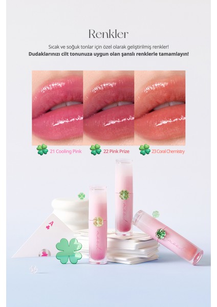 Kalıcı, Pigmentli,Parlak Bitişli Tint PERIPERA Ink Mood Glowy Tint 23 Coral Chemistry(Lucky Lottery)