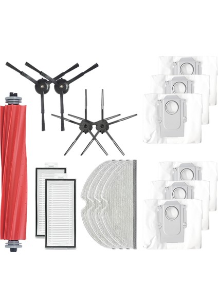 Xiaomi Stone Q7 Max Süpürme Robotu Aksesuarları Için Ana Fırça Yan Fırça Paspas Toz Torbası (Yurt Dışından)