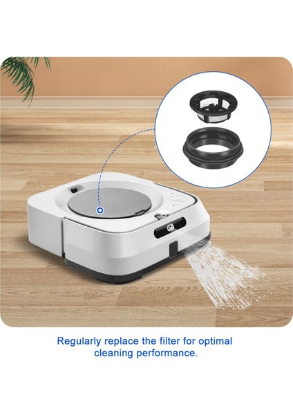 Irobot Braava Jet M6 Için Yedek Su Deposu Filtresi (6110) (6012) (6112) (6113) Robot Paspas Parçayı Değiştirin 4650144 (Yurt Dışından) modelleri