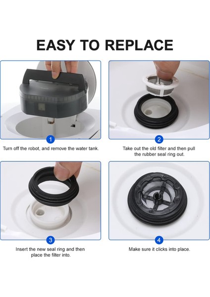 Irobot Braava Jet M6 Için Yedek Su Deposu Filtresi (6110) (6012) (6112) (6113) Robot Paspas Parçayı Değiştirin 4650144 (Yurt Dışından) indirimleri
