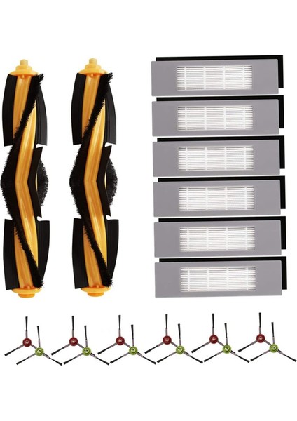 Yedek Parçalar Ana Fırça Yan Fırça Hepa Filtre Ecovacs T9 T8 T8MAX T8AIVI Elektrikli Süpürge Aksesuarları Için Uyumlu (Yurt Dışından)