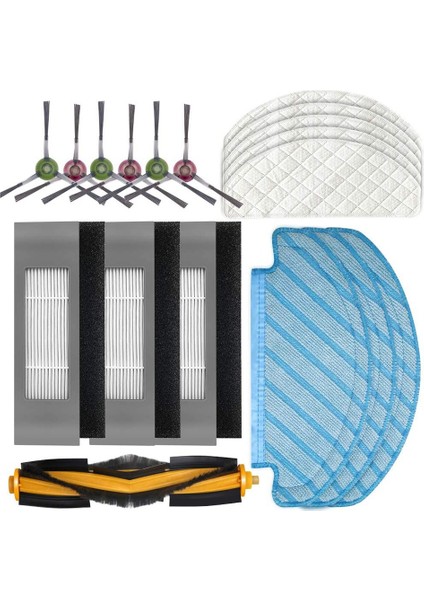 Ana Fırça Yan Fırça Filtre Bezi Ecovacs Ozmo T8 Vakum Süpürme Robotu Için Yedek Parçalar (Yurt Dışından)